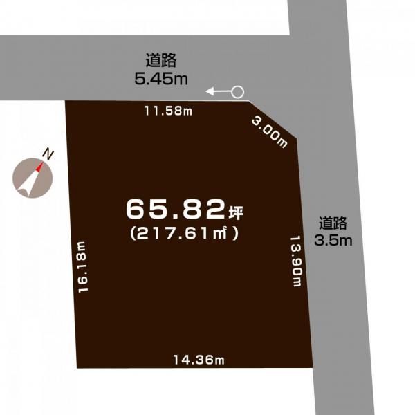 土地 新潟市中央区関屋金衛町１丁目 JR越後線関屋駅 3,600万円