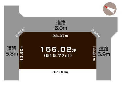 土地 新潟市西蒲区中之口 JR越後線岩室駅 800万円