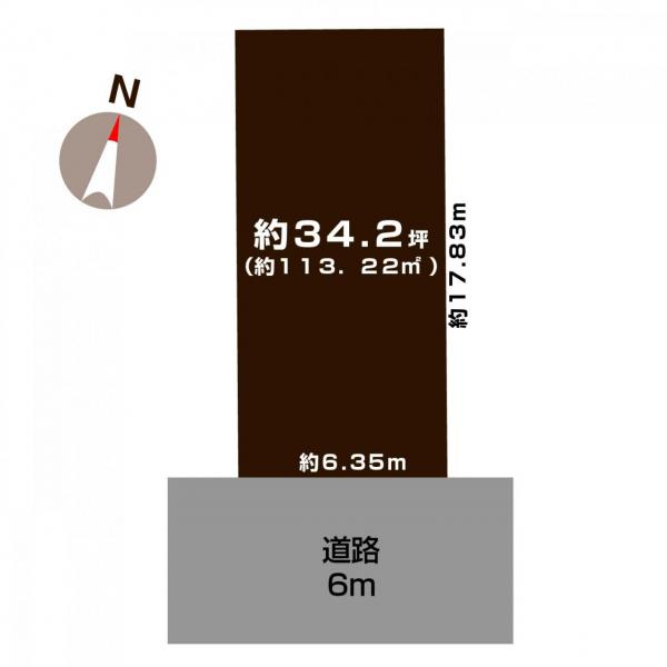 土地 新潟市中央区近江３丁目 JR越後線上所駅 1,650万円