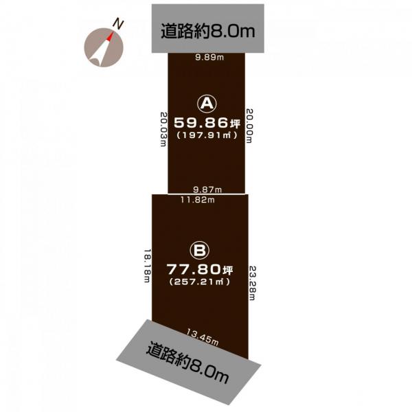 土地 長岡市荻野1丁目 JR信越本線北長岡駅 1,168万円~1,258万円