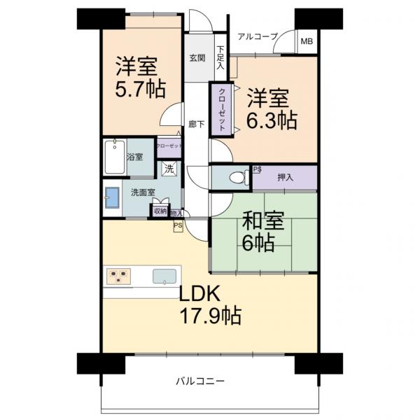 中古マンション 長岡市長町１丁目 JR信越本線長岡駅 2,500万円