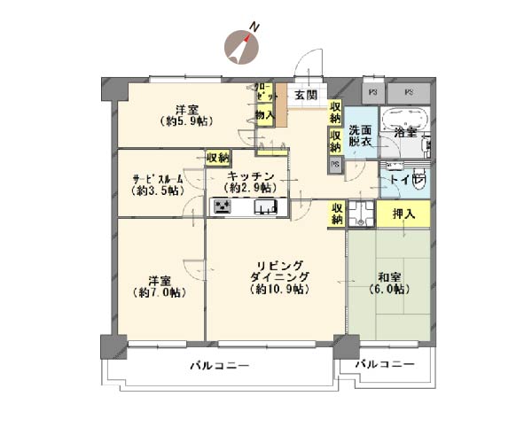 中古マンション 新発田市大手町１丁目 JR羽越本線新発田駅 1,100万円