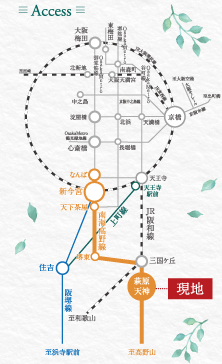 ローズプレイス堺美原南余部 路線図