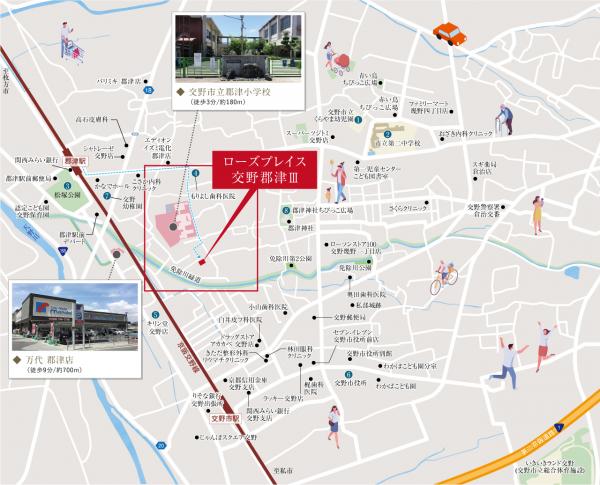新築戸建 交野市郡津4丁目218-19 他(住居表示未確定) 京阪交野線郡津駅 3,720万円~3,910万円