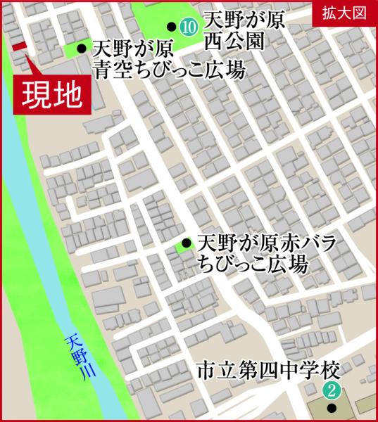 ローズプレイス交野天野が原Ⅱ 現地案内図