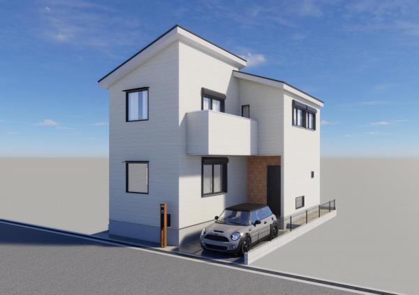 ローズプレイス楠葉中町Ⅲ 完成予想図（外観）