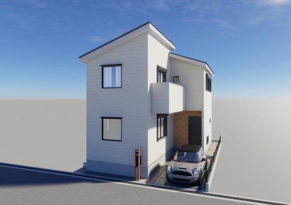 ローズプレイス楠葉中町Ⅲ 完成予想図（外観）