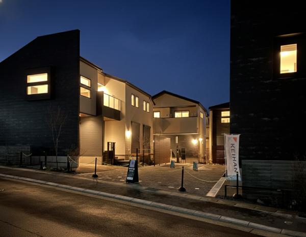 ローズプレイス長岡天神 完成予想図（外観）