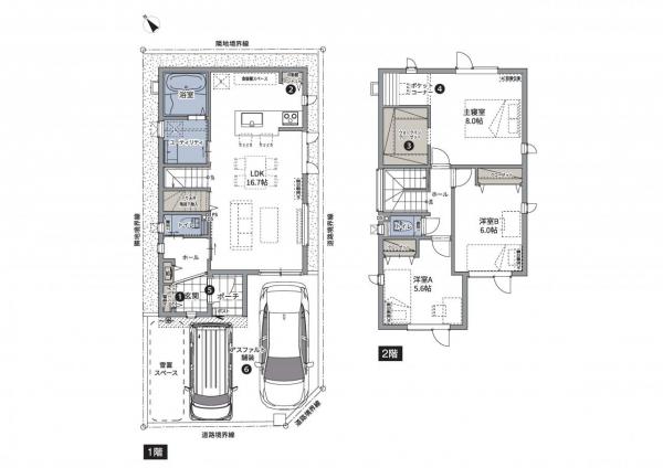 【京阪の家】ローズグランデ本郷通5丁目北 間取り図