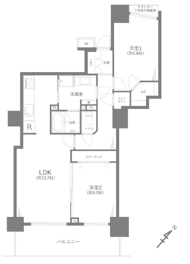中古マンション さいたま市中央区上落合７丁目 JR埼京線北与野駅 5,099万円