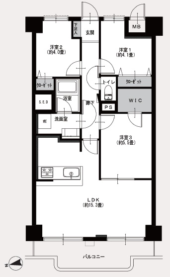中古マンション 板橋区坂下３丁目 都営三田線蓮根駅 3,790万円