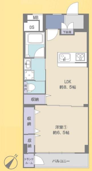 中古マンション 板橋区東坂下２丁目 都営三田線蓮根駅 2,680万円