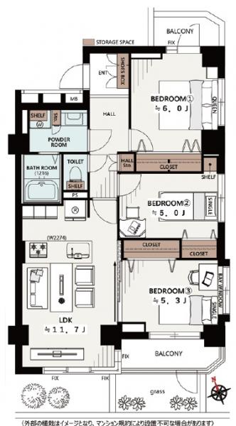 中古マンション 荒川区南千住６丁目67-1 日比谷線南千住駅 5,498万円
