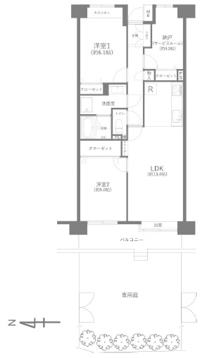 中古マンション 足立区伊興１丁目6-5 東武伊勢崎線竹ノ塚駅 3,399万円