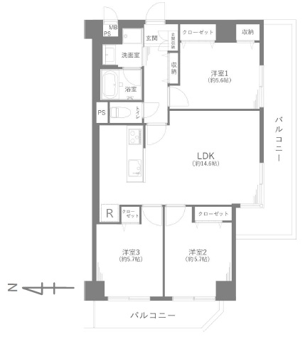 中古マンション 足立区島根２丁目2-16 東武伊勢崎線梅島駅 3,490万円