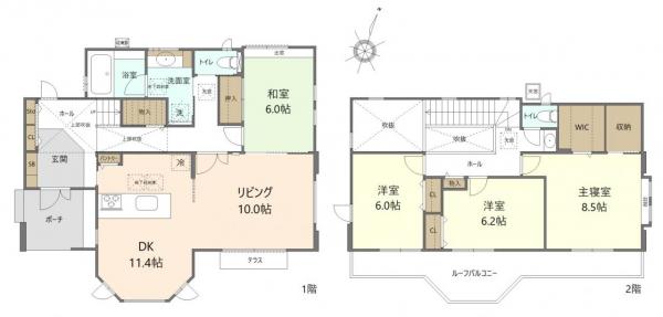 中古戸建 八王子市七国4丁目 JR横浜線八王子みなみ野駅 5,880万円