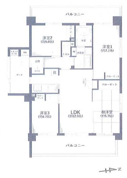 サンクタス・ゲロウヒルズ 間取り図