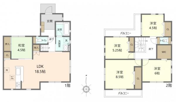 八王子市富士見町 間取り図