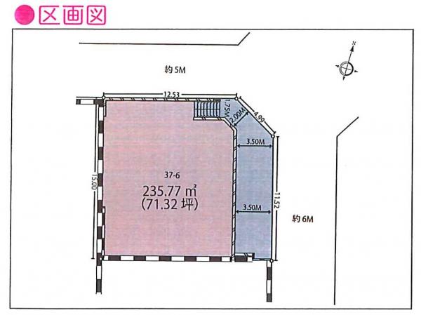 めじろ台2丁目売地 区画図