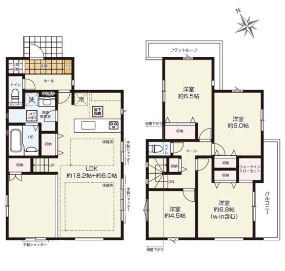 八王子市七国1丁目　新築戸建 間取り図
