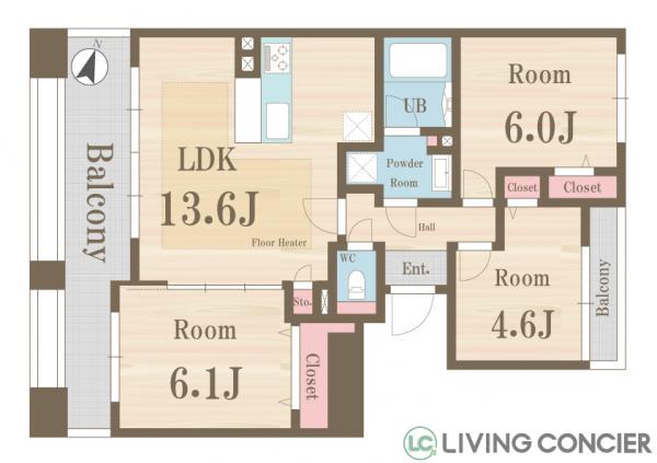 中古マンション 北区赤羽西６丁目 都営三田線本蓮沼駅 6,890万円