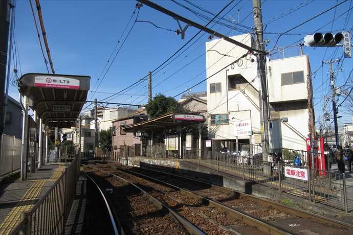荒川区町屋7丁目 売地 前面道路含む現地写真
