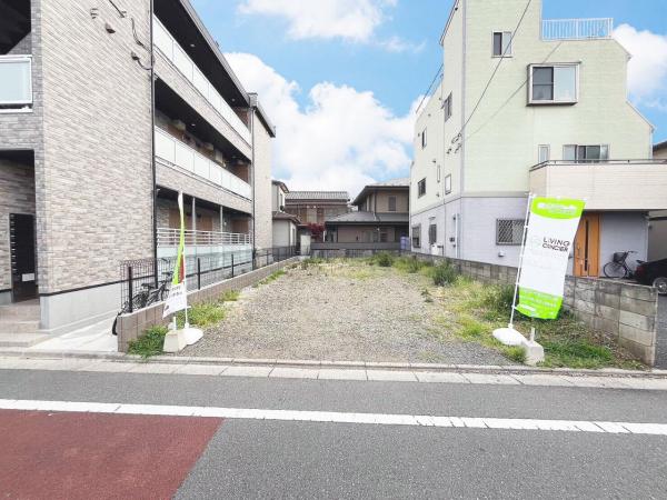 板橋区南常盤台2丁目 建築条件なし 売地 前面道路含む現地写真
