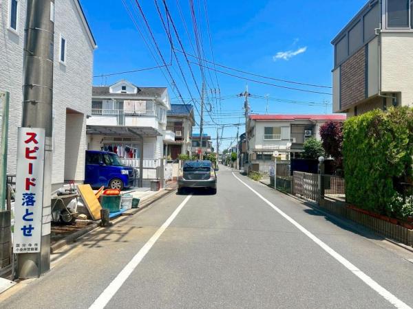 国分寺市本多3丁目の土地 前面道路含む現地写真
