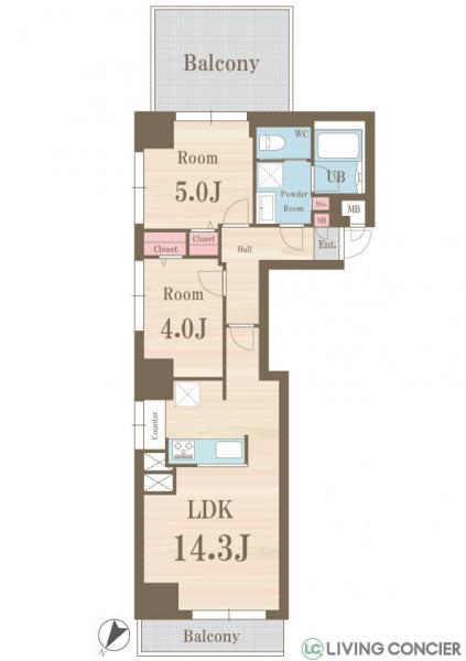中古マンション 荒川区西日暮里２丁目 JR山手線日暮里駅 4,298万円