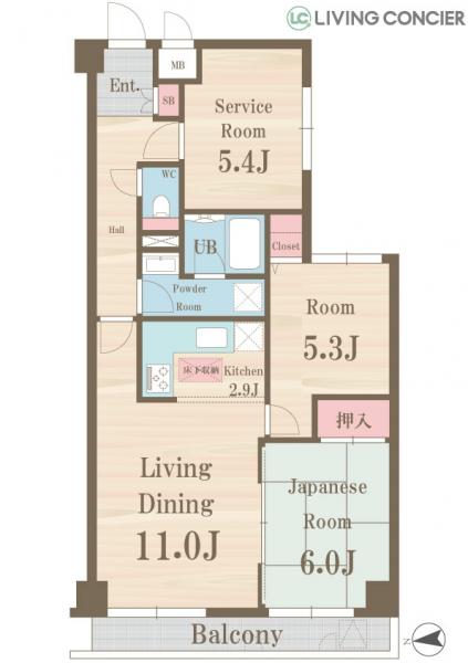 中古マンション 川口市東本郷2丁目 埼玉高速鉄道鳩ケ谷駅 2,150万円
