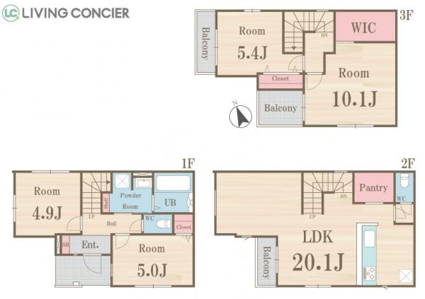 新築戸建 川口市西川口4丁目 JR京浜東北線西川口駅 6,399万円