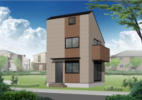 東大和市新堀2丁目の新築戸建 完成予想図（外観）