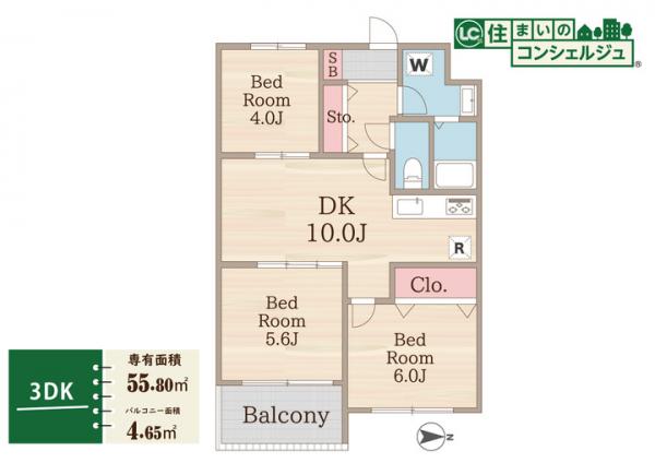 東大和ナショナルコート 間取り図