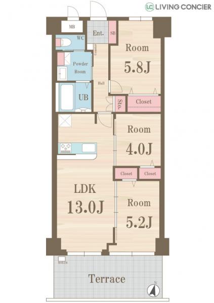 中古マンション 北区岸町1丁目 南北線王子駅 4,890万円