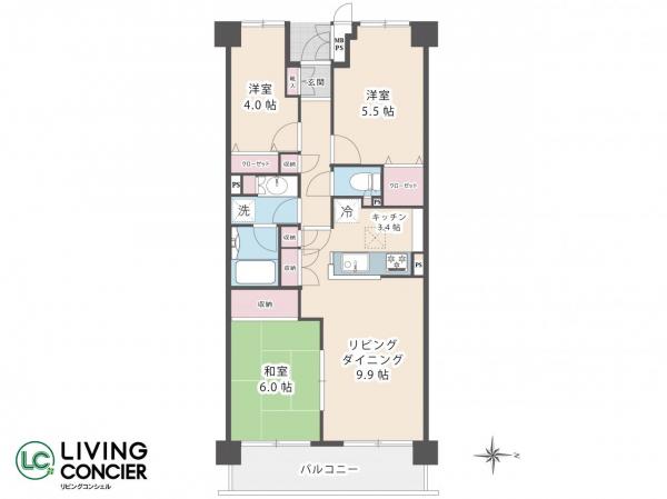 市川大野パークハウス 間取り図