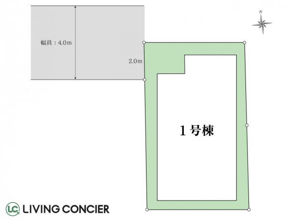 江戸川区中葛西2丁目　新築戸建 区画図