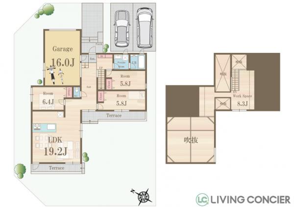 Palm Terrace Villa OHANA 間取り図