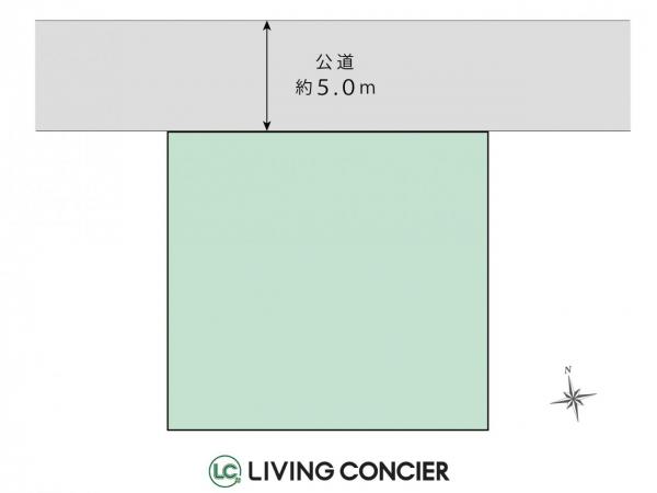 富里市立沢　土地 区画図