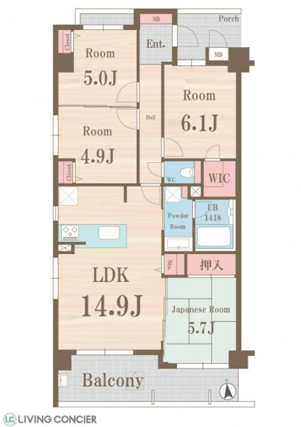 中古マンション 川口市東川口６丁目 埼玉高速鉄道東川口駅 3,480万円