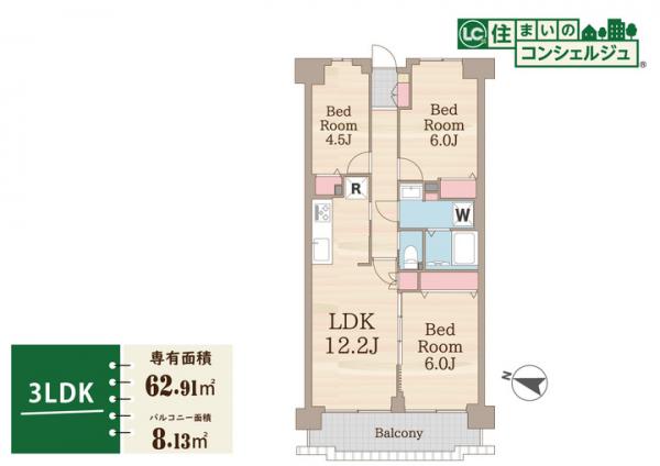 サンヴェール久米川 間取り図