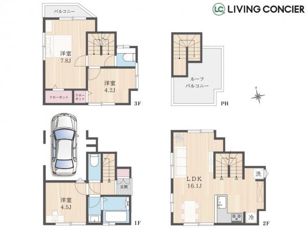 平井6丁目　土地 参考プラン間取図