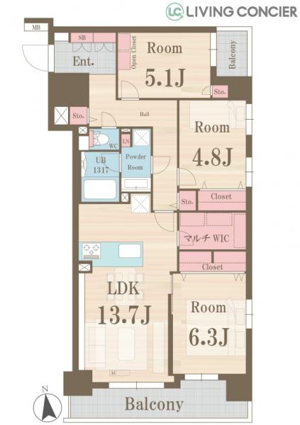 中古マンション 荒川区荒川３丁目 JR常磐線（上野〜取手）三河島駅 8,999万円