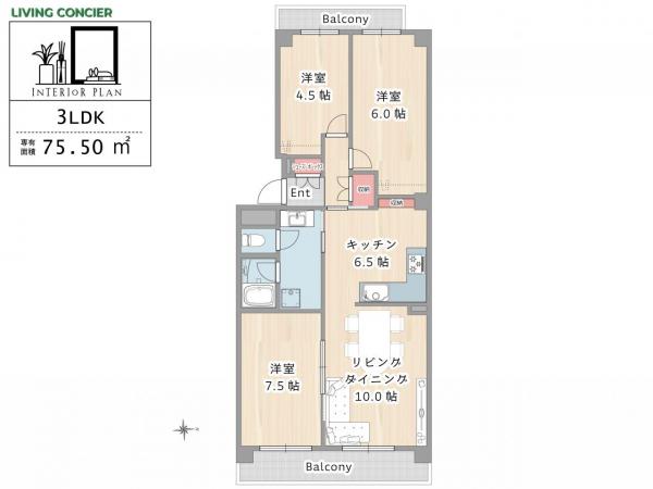 中古マンション 江戸川区清新町１丁目1-12 東西線西葛西駅 5,480万円