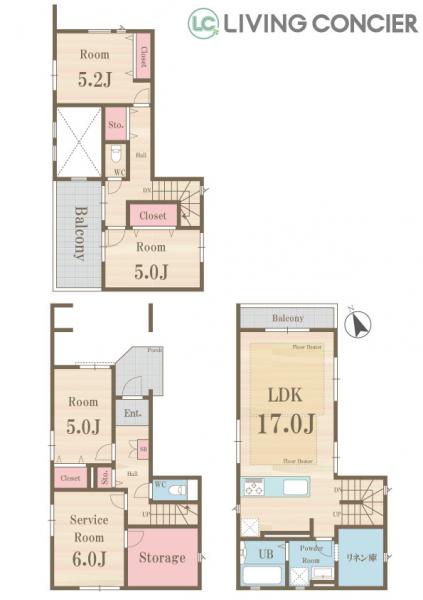 新築戸建 荒川区東尾久２丁目 都電荒川線東尾久三丁目駅 8,299万円