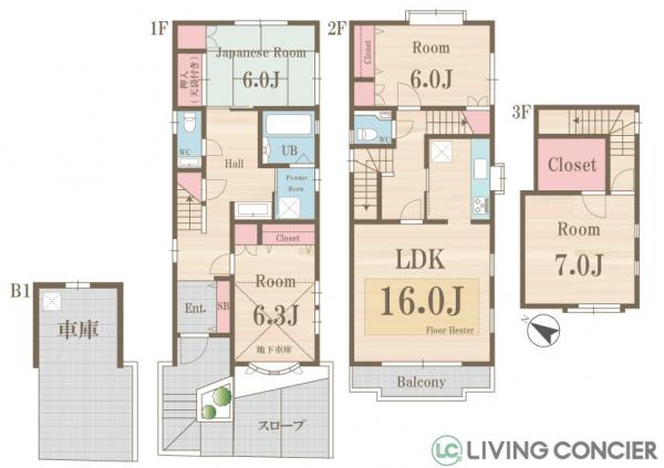 中古戸建 豊島区高松２丁目 副都心線要町駅 9,980万円