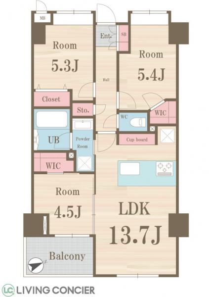 中古マンション 足立区舎人５丁目 日暮里・舎人ライナー見沼代親水公園駅 4,299万円