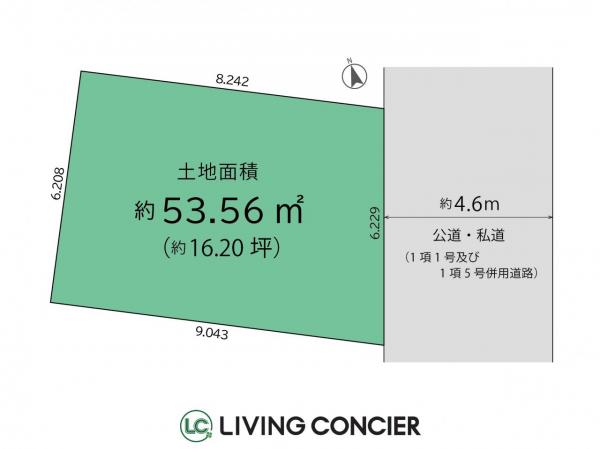 江戸川区下篠崎町土地 区画図