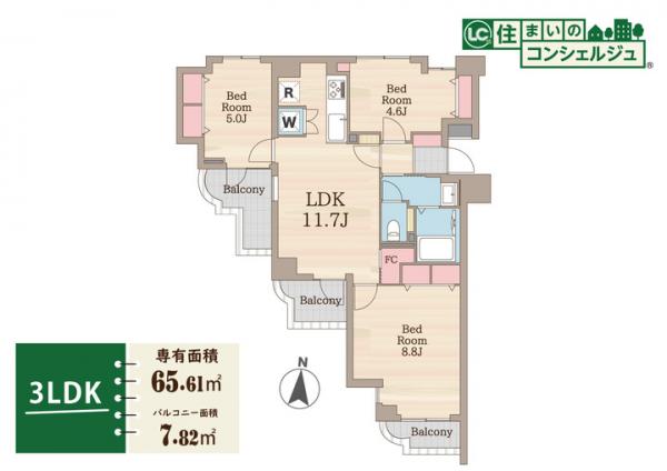クリオ小平壱番館 間取り図