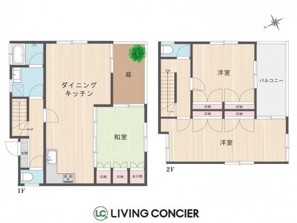 中野区江古田2丁目　中古戸建 間取り図