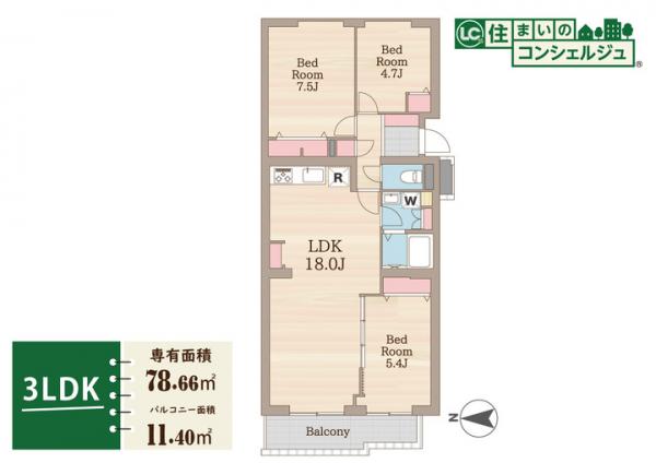 西国分寺史跡通り住宅 間取り図